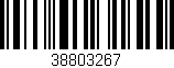 Código de barras (EAN, GTIN, SKU, ISBN): '38803267'