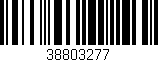 Código de barras (EAN, GTIN, SKU, ISBN): '38803277'