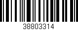 Código de barras (EAN, GTIN, SKU, ISBN): '38803314'