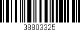 Código de barras (EAN, GTIN, SKU, ISBN): '38803325'