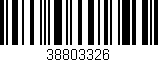 Código de barras (EAN, GTIN, SKU, ISBN): '38803326'