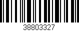 Código de barras (EAN, GTIN, SKU, ISBN): '38803327'