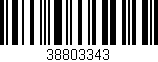 Código de barras (EAN, GTIN, SKU, ISBN): '38803343'