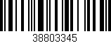 Código de barras (EAN, GTIN, SKU, ISBN): '38803345'