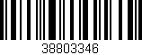 Código de barras (EAN, GTIN, SKU, ISBN): '38803346'