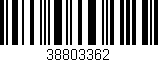 Código de barras (EAN, GTIN, SKU, ISBN): '38803362'