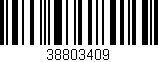 Código de barras (EAN, GTIN, SKU, ISBN): '38803409'
