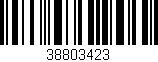 Código de barras (EAN, GTIN, SKU, ISBN): '38803423'