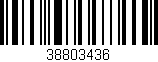 Código de barras (EAN, GTIN, SKU, ISBN): '38803436'