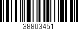 Código de barras (EAN, GTIN, SKU, ISBN): '38803451'