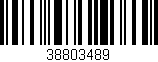 Código de barras (EAN, GTIN, SKU, ISBN): '38803489'