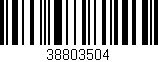 Código de barras (EAN, GTIN, SKU, ISBN): '38803504'