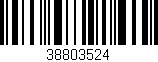 Código de barras (EAN, GTIN, SKU, ISBN): '38803524'