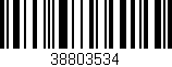 Código de barras (EAN, GTIN, SKU, ISBN): '38803534'