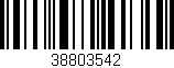 Código de barras (EAN, GTIN, SKU, ISBN): '38803542'