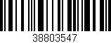 Código de barras (EAN, GTIN, SKU, ISBN): '38803547'