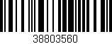 Código de barras (EAN, GTIN, SKU, ISBN): '38803560'