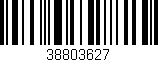 Código de barras (EAN, GTIN, SKU, ISBN): '38803627'