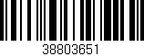 Código de barras (EAN, GTIN, SKU, ISBN): '38803651'