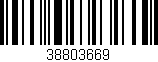 Código de barras (EAN, GTIN, SKU, ISBN): '38803669'