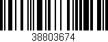 Código de barras (EAN, GTIN, SKU, ISBN): '38803674'