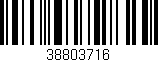 Código de barras (EAN, GTIN, SKU, ISBN): '38803716'