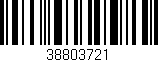 Código de barras (EAN, GTIN, SKU, ISBN): '38803721'