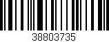 Código de barras (EAN, GTIN, SKU, ISBN): '38803735'