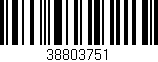 Código de barras (EAN, GTIN, SKU, ISBN): '38803751'