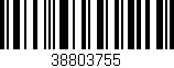 Código de barras (EAN, GTIN, SKU, ISBN): '38803755'