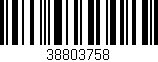 Código de barras (EAN, GTIN, SKU, ISBN): '38803758'