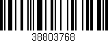 Código de barras (EAN, GTIN, SKU, ISBN): '38803768'