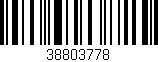 Código de barras (EAN, GTIN, SKU, ISBN): '38803778'
