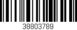 Código de barras (EAN, GTIN, SKU, ISBN): '38803789'