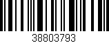 Código de barras (EAN, GTIN, SKU, ISBN): '38803793'