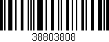 Código de barras (EAN, GTIN, SKU, ISBN): '38803808'