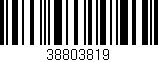 Código de barras (EAN, GTIN, SKU, ISBN): '38803819'