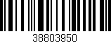 Código de barras (EAN, GTIN, SKU, ISBN): '38803950'