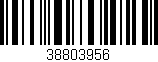 Código de barras (EAN, GTIN, SKU, ISBN): '38803956'