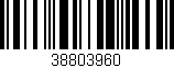 Código de barras (EAN, GTIN, SKU, ISBN): '38803960'