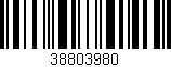 Código de barras (EAN, GTIN, SKU, ISBN): '38803980'