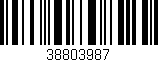 Código de barras (EAN, GTIN, SKU, ISBN): '38803987'