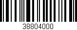 Código de barras (EAN, GTIN, SKU, ISBN): '38804000'