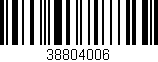 Código de barras (EAN, GTIN, SKU, ISBN): '38804006'