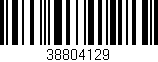 Código de barras (EAN, GTIN, SKU, ISBN): '38804129'