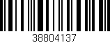 Código de barras (EAN, GTIN, SKU, ISBN): '38804137'