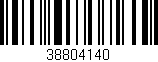 Código de barras (EAN, GTIN, SKU, ISBN): '38804140'