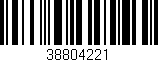 Código de barras (EAN, GTIN, SKU, ISBN): '38804221'