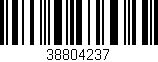 Código de barras (EAN, GTIN, SKU, ISBN): '38804237'