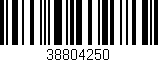 Código de barras (EAN, GTIN, SKU, ISBN): '38804250'